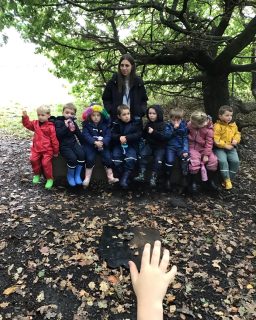 A lovely day for an autumn adventure in the meadow, looking for the Leaf Man! 🍁